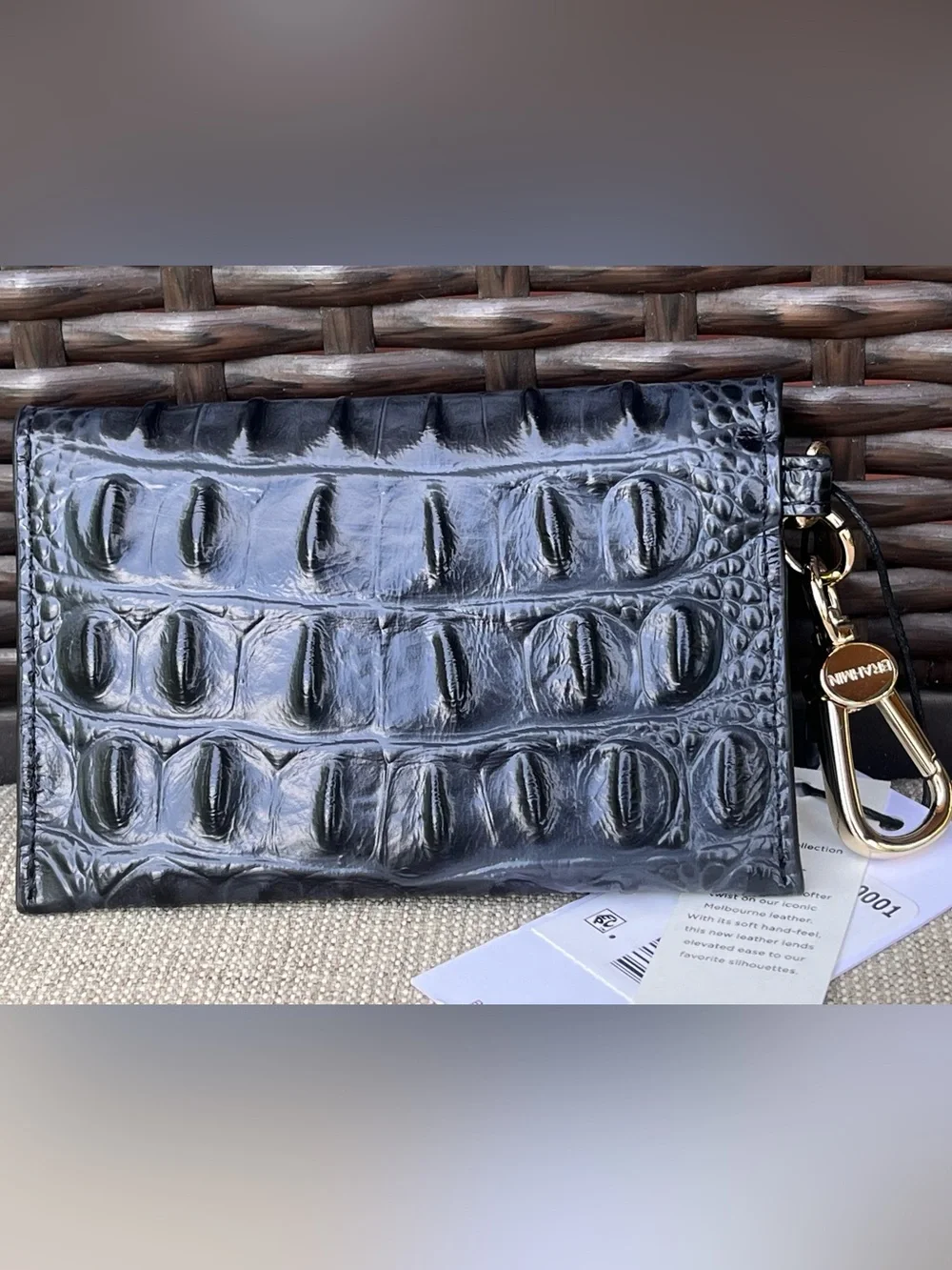 NWT Brahmin RICKI in BLACK ALDEN ROAD MELBOURNE Wallet